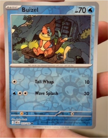2025 Pokémon SV10: Destined Rivals #057 Buizel — front