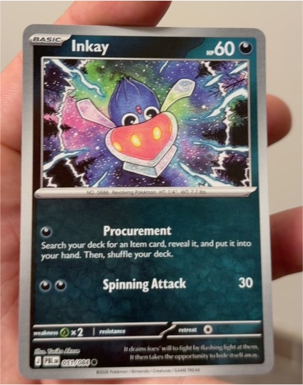 2023 Pokemon Paradox Rift #051 Inkay — front