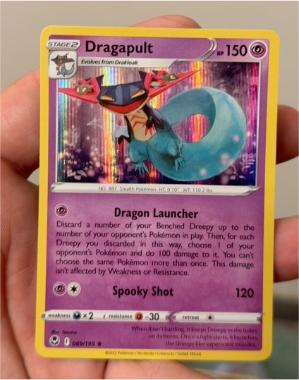 2022 Pokemon Silver Tempest #089 Dragapult — front
