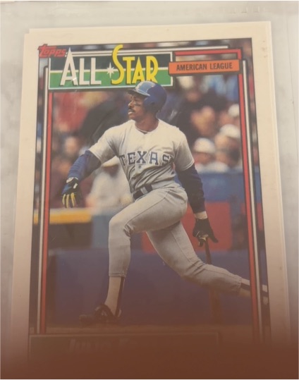 1992 Topps Gold #398 Julio Franco Texas Rangers — front