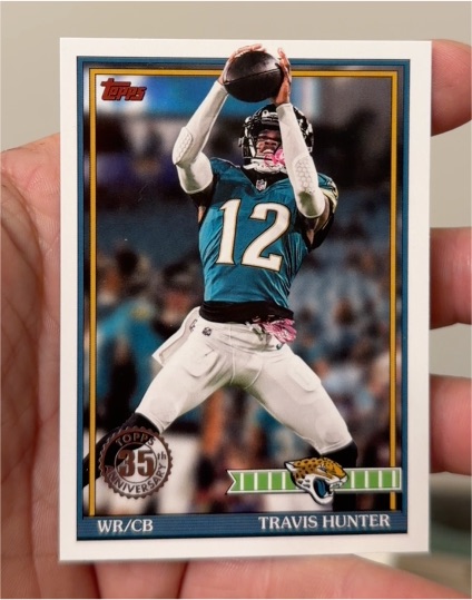 2026 Topps Flagship 1991 Topps Football #91TF-2 Travis Hunter — front