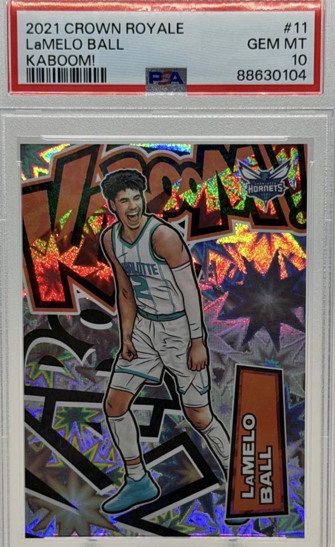 2021 Panini Crown Royale #11 LaMelo Ball Kaboom! — front