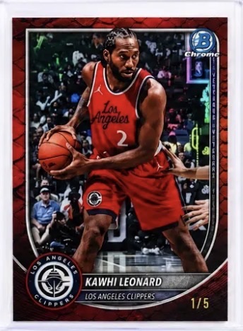 2025 Bowman Chrome #118 Kawhi Leonard — front