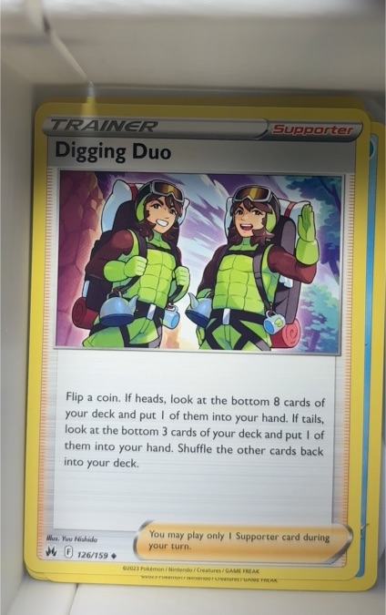 2023 Pokémon TCG Crown Zenith #126 Digging Duo — front
