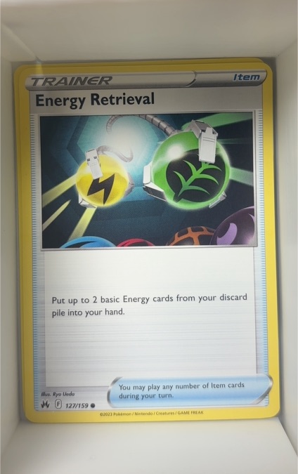 2023 Pokemon Crown Zenith #127 Energy Retrieval — front