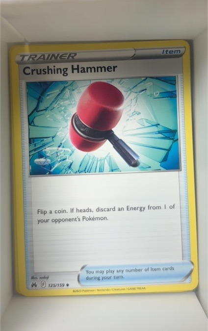 2023 Pokémon #125 Crushing Hammer — front