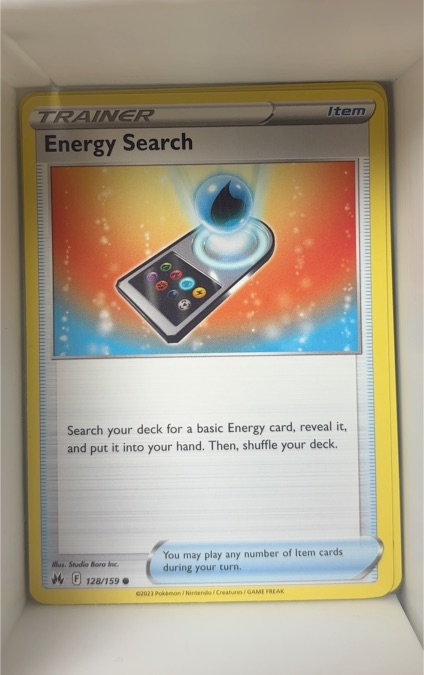 2023 Pokémon Crown Zenith #128 Energy Search — front