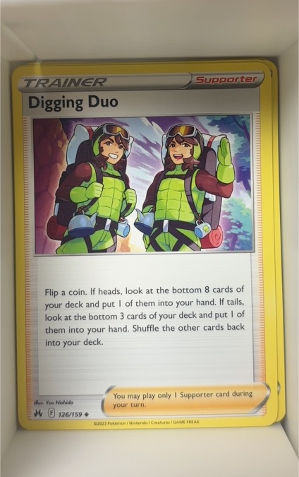 2023 Pokemon Crown Zenith #126 Digging Duo — front