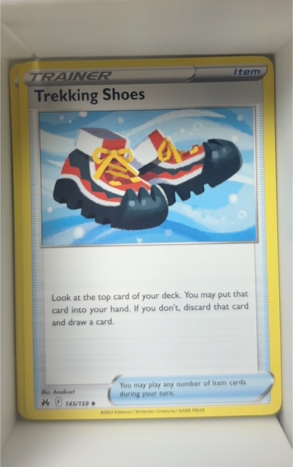 2023 Pokémon Crown Zenith #145 Trekking Shoes — front