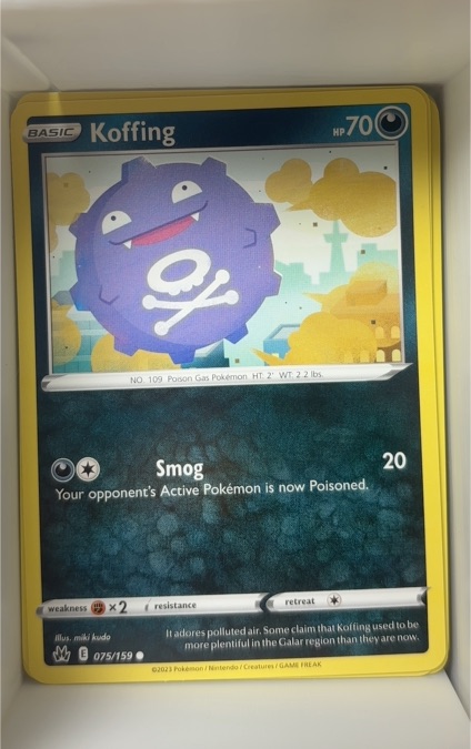 2023 Pokémon Crown Zenith #075 Koffing — front