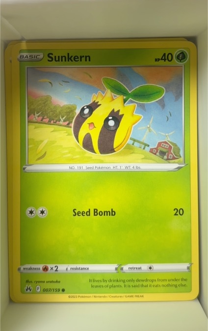 2023 Pokemon Crown Zenith #007 Sunkern — front