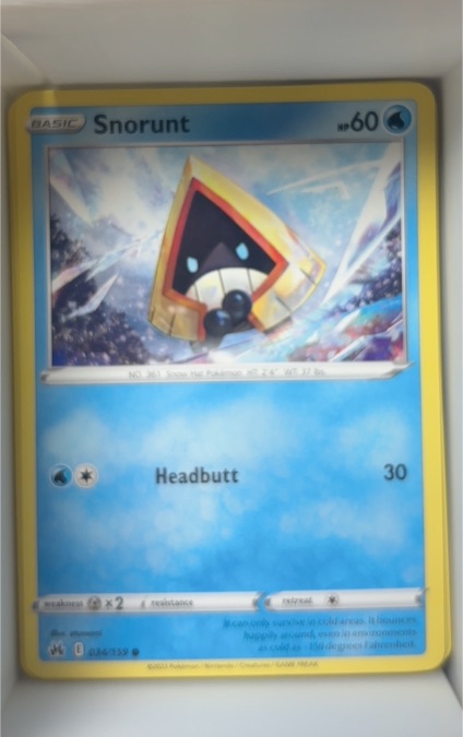 2023 Pokémon TCG Crown Zenith #034 Snorunt — front