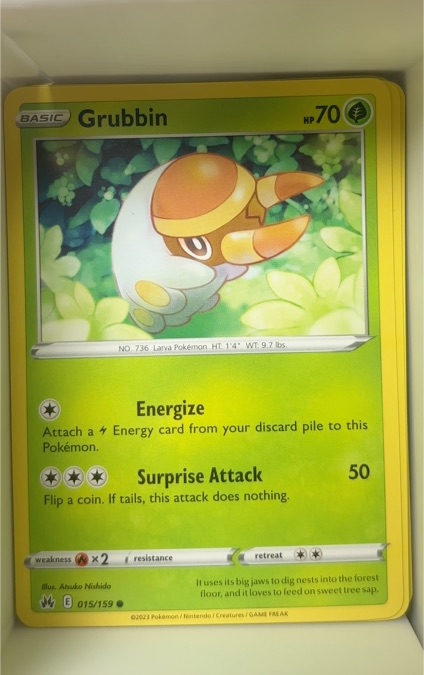 2023 Pokémon #015 Grubbin — front