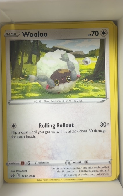 2023 Pokemon Crown Zenith #121 Wooloo — front