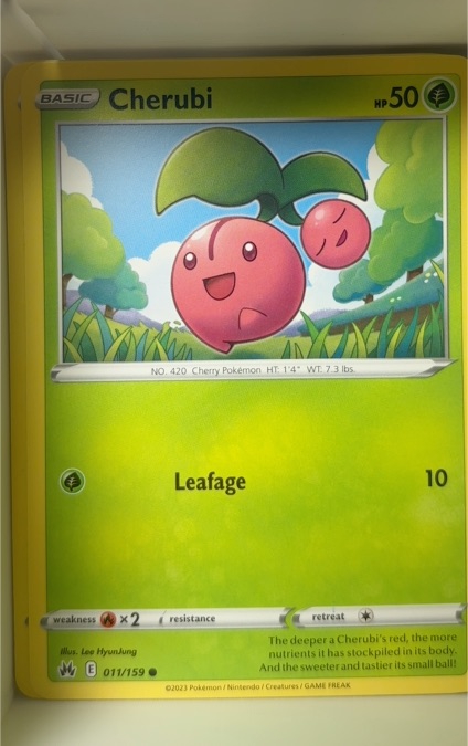 2023 Pokémon Crown Zenith #011 Cherubi — front