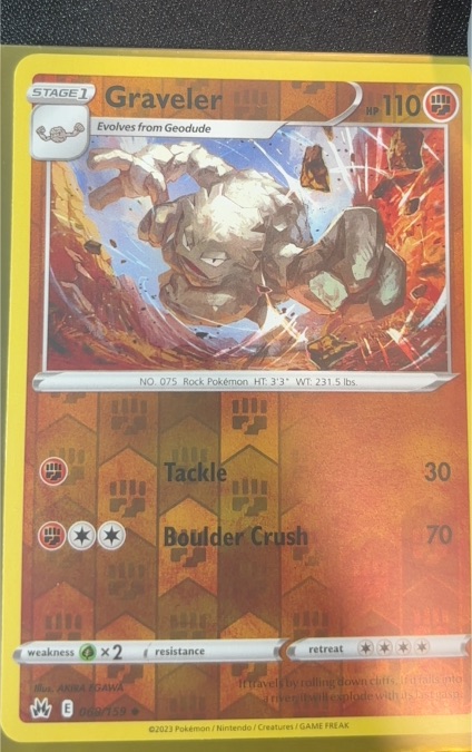 2023 Pokémon Crown Zenith #068 Graveler — front