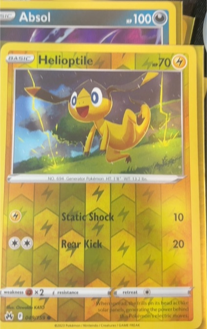 2023 Pokemon Crown Zenith #049 Helioptile — front