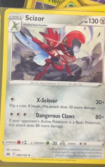 2023 Pokémon Crown Zenith #086 Scizor — front