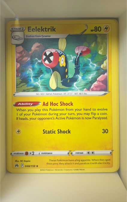 2023 Pokemon Crown Zenith #048 Eelektrik — front
