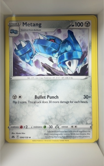 2023 Pokémon Crown Zenith #090 Metang — front