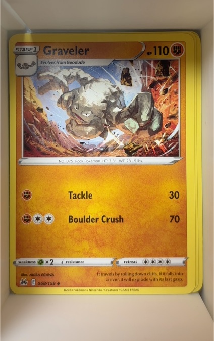 2023 Pokémon TCG Crown Zenith #068 Graveler — front