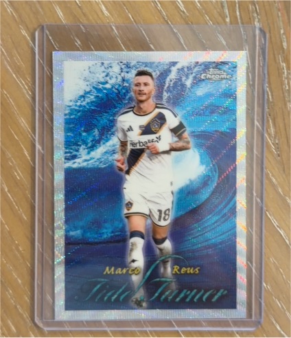 2026 Topps Chrome MLS #TT-28 Marco Reus Tide Turner Wave Refractor — front