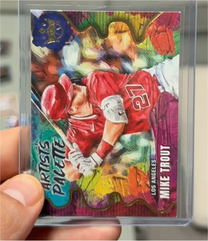 2022 Panini Diamond Kings #AP-4 Mike Trout Artist's Palette — front
