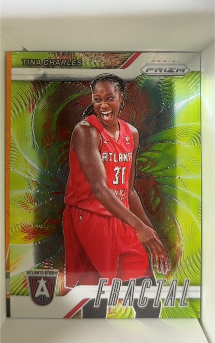 2024 Panini Prizm WNBA #15 Tina Charles Fractal — front