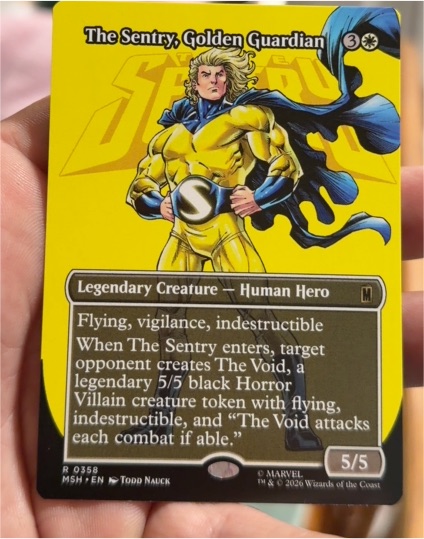 2026 Magic Marvel Super Heroes #358 The Sentry, Golden Guardian — front