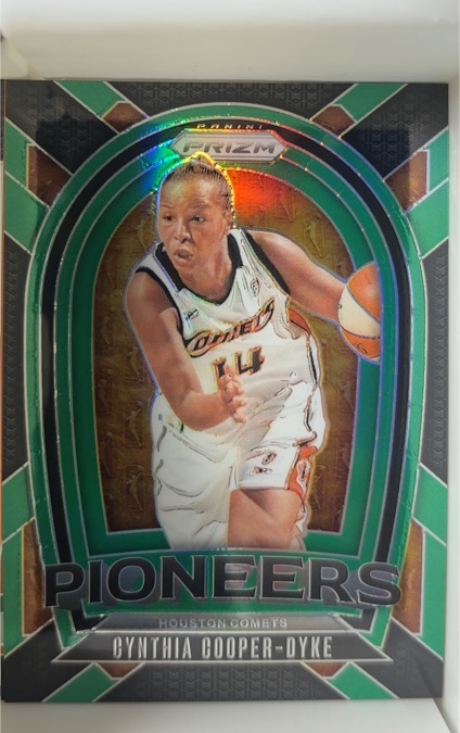 2024 Panini Prizm WNBA #8 Cynthia Cooper-Dyke Pioneers Green Prizm — front