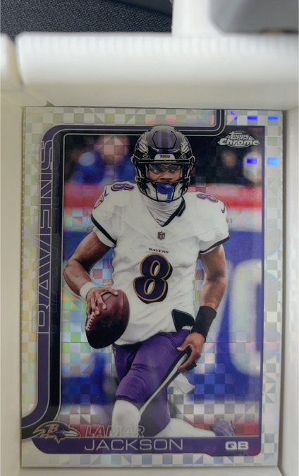 2025 Topps Chrome #24 Lamar Jackson — front