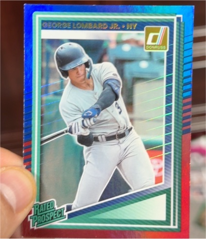 2025 Donruss Rated Prospects #108 George Lombard Jr. — front