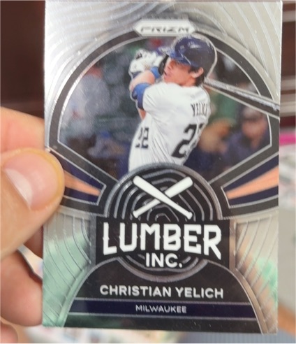 2022 Panini Prizm Lumber Inc. #LI-7 Christian Yelich — front