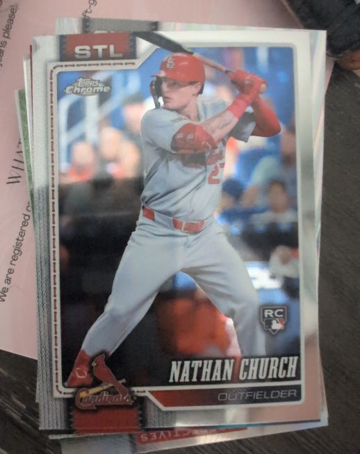 2026 Topps Chrome #192 Nathan Church — front