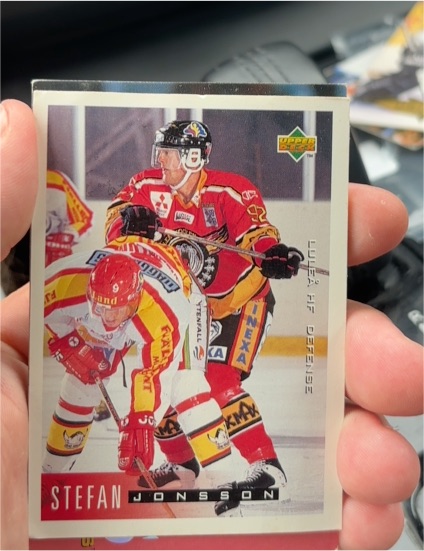1995-96 Upper Deck #121 Stefan Jonsson — front