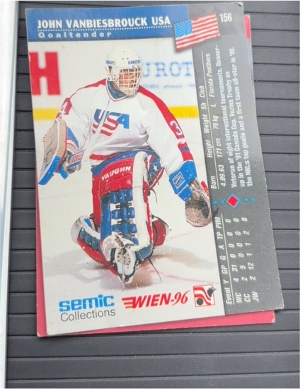 1996 Semic Collections Wien-96 #156 John Vanbiesbrouck — front