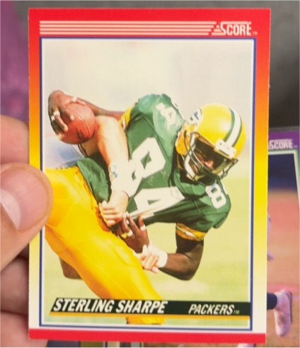 1990 Score #245 Sterling Sharpe — front