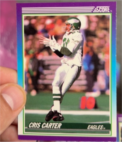 1990 Score #193 Cris Carter — front