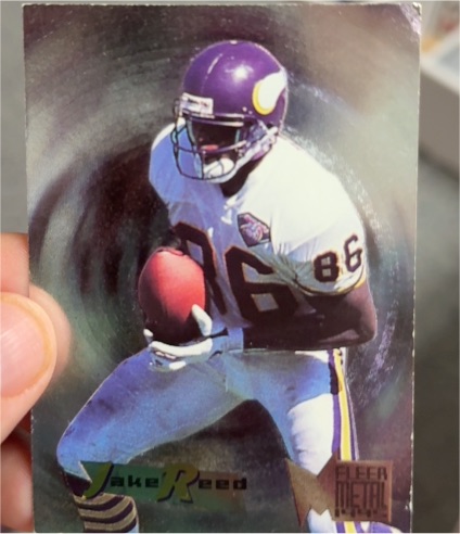 1995 Fleer Metal #108 Jake Reed — front