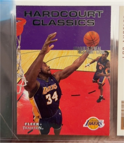 2000-01 Fleer Tradition #9 Hardcourt Classics Shaquille O'Neal — front