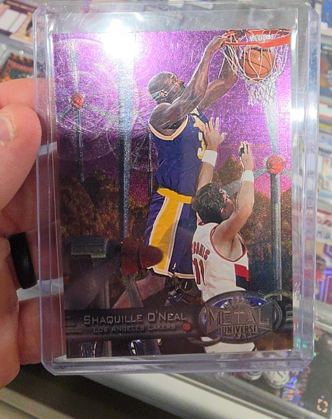 1997-98 SkyBox Metal Universe #50 Shaquille O'Neal — front