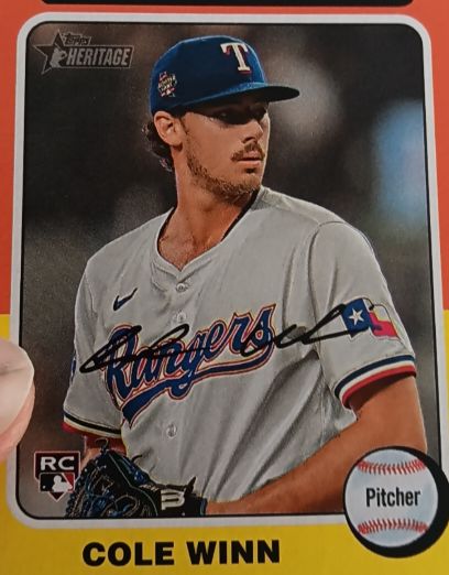 2024 Topps Heritage High Number #652 Cole Winn — front