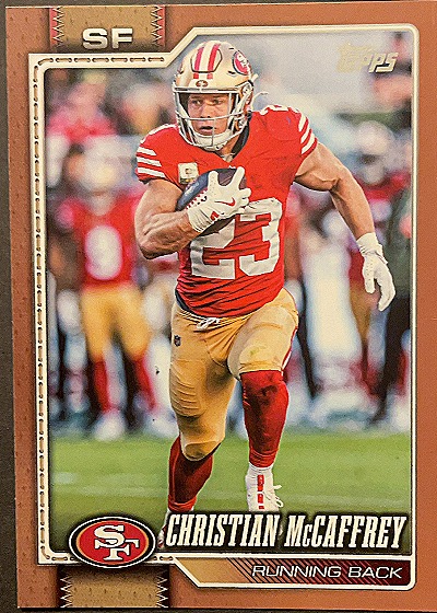 2026 Topps Flagship Football #186 Christian McCaffrey — front