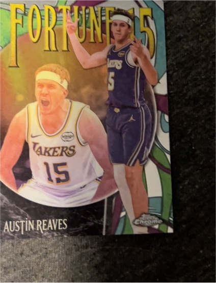 2025 Topps Chrome Fortune 15 #F15-14 Austin Reaves — front