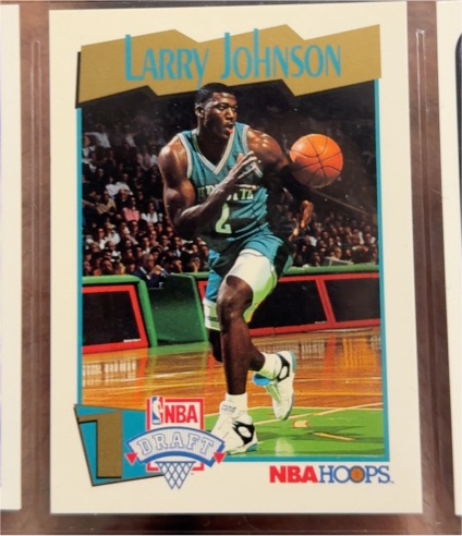 1991-92 NBA Hoops #546 Larry Johnson — front