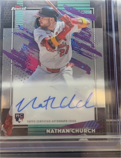 2026 Topps Finest #FA-NC Nathan Church — front