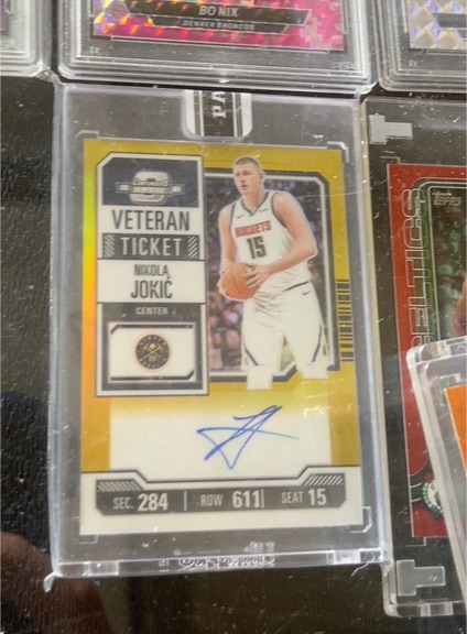 2023-24 Panini Contenders Optic #VT-NKJ Nikola Jokic Veteran Ticket — front