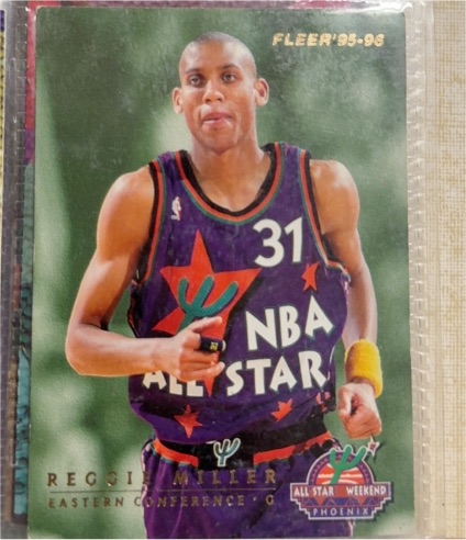 1995-96 Fleer #5 Reggie Miller Latrell Sprewell NBA All-Star Weekend — front