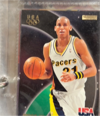 1996 Skybox USA Basketball #4 Reggie Miller — front