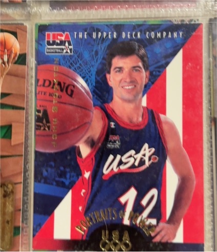 1996 Upper Deck USA Basketball #58 John Stockton Portraits of Power — front